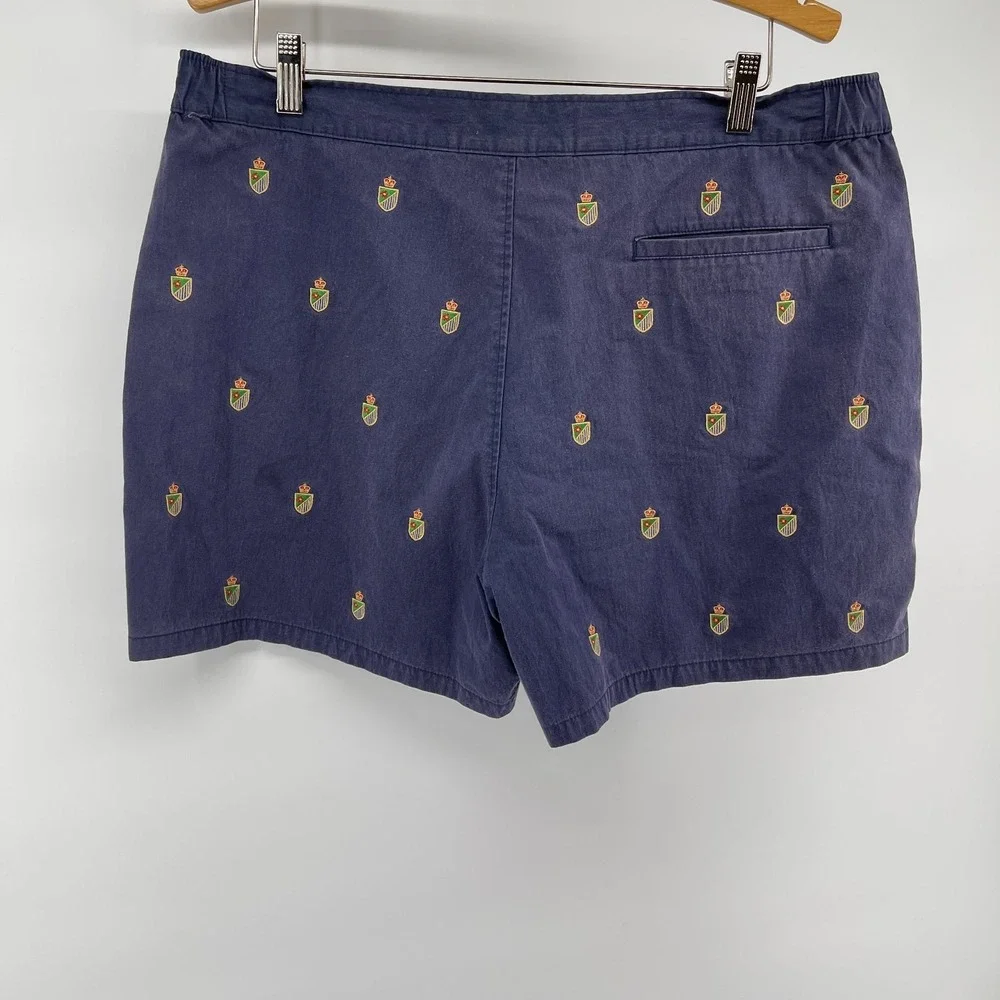 Polo Ralph Lauren Swim Trunk Shorts Mens‎ 36 Blue Embroidered Crest Logo